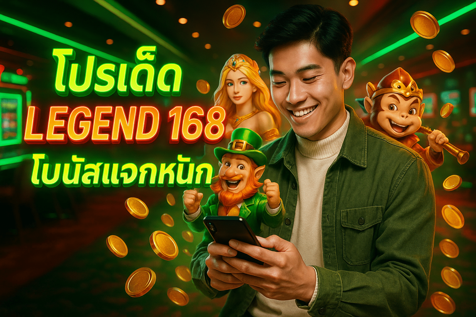 โปรเด็ด LEGEND 168 โบนัสแจกหนัก
