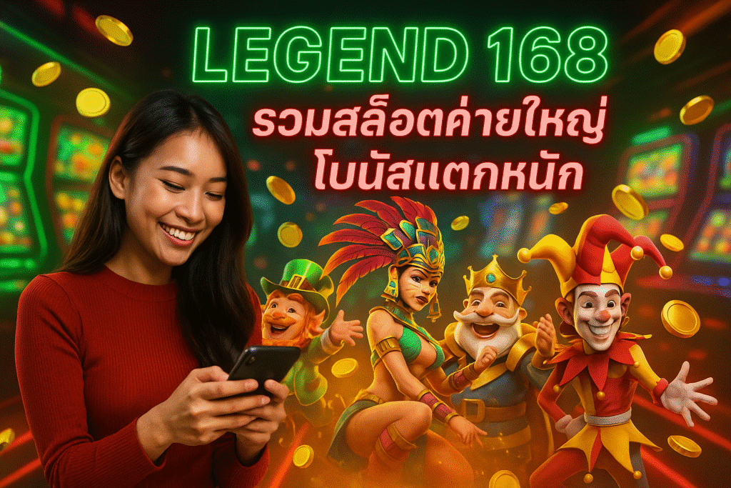 LEGEND 168 รวมสล็อตค่ายใหญ่ โบนัสแตกหนัก