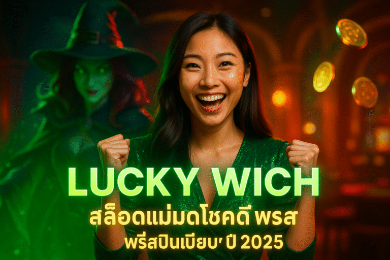 LUCKY WICH สล็อตแม่มดโชคดี ฟรีสปินเพียบปี 2025